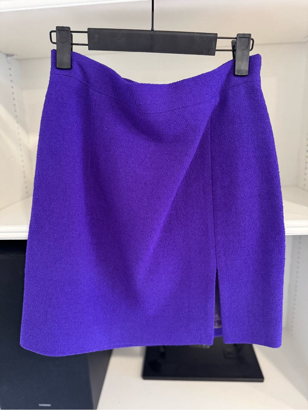 Alessandra Rich Violet Wrap Mini Skirt